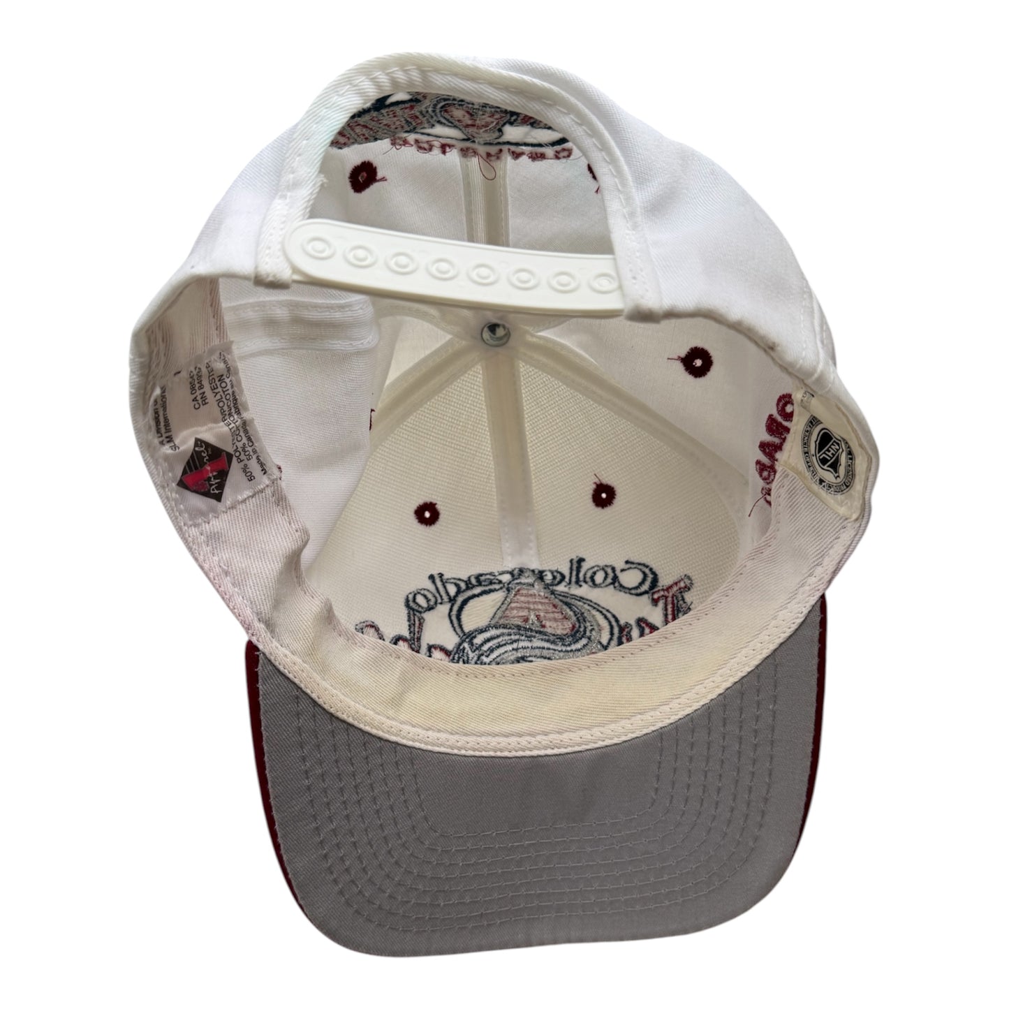 VTG ‘90s Colorado Avalanche NHL #1 Apparel Snapback Hat Cap
