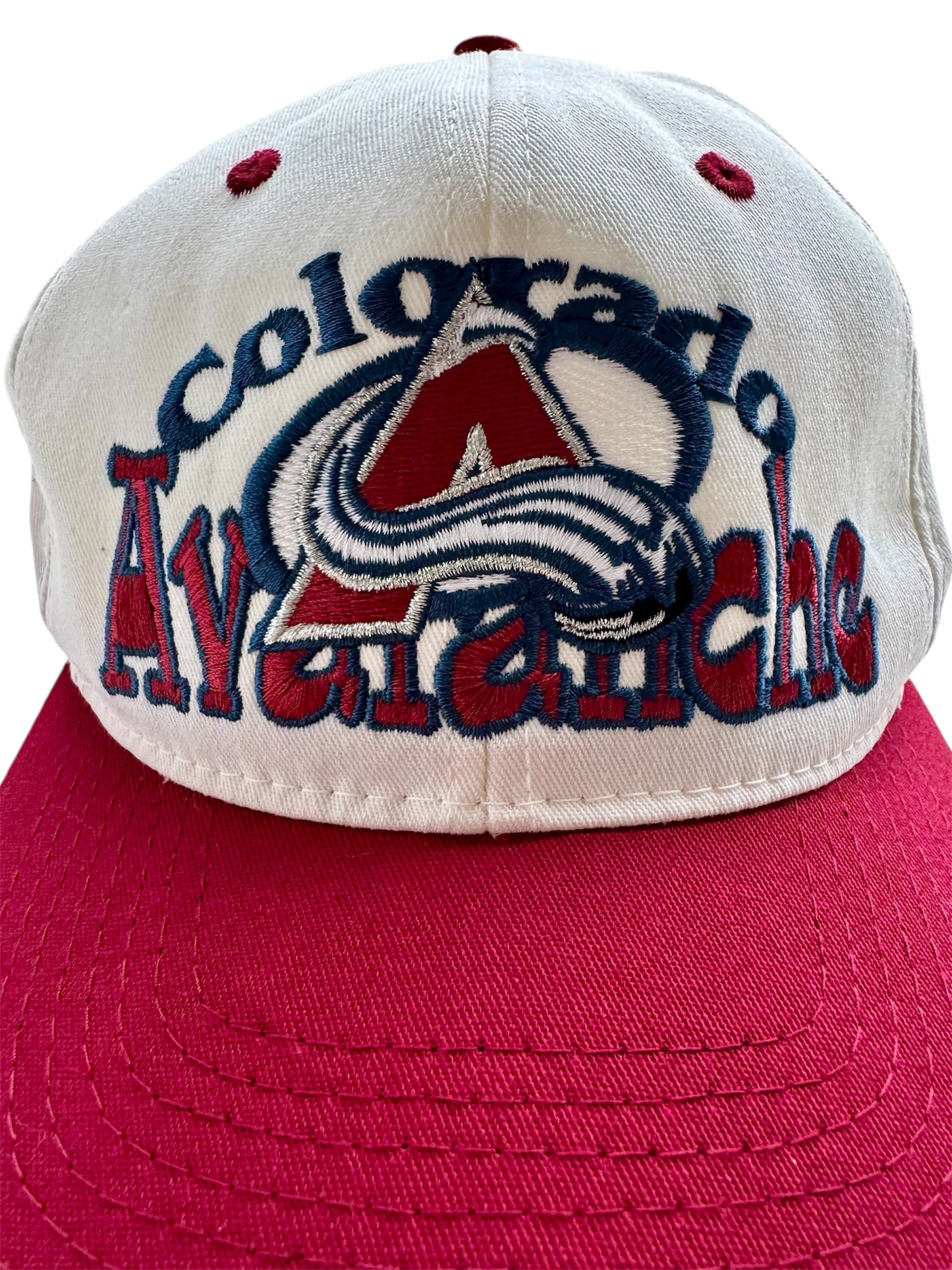 VTG ‘90s Colorado Avalanche NHL #1 Apparel Snapback Hat Cap