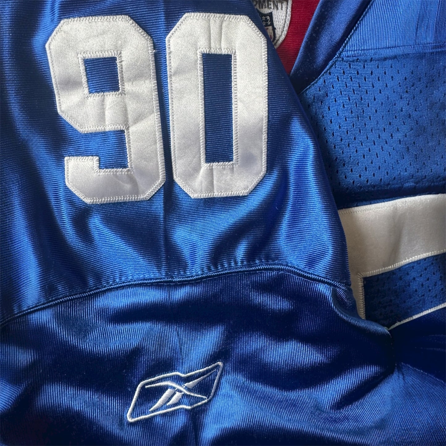 NY Giants Jason Pierre-Paul #90 NFL On Field Reebok Stitched Jersey Size: 52