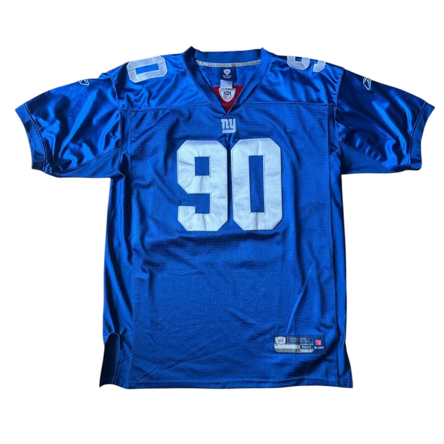 NY Giants Jason Pierre-Paul #90 NFL On Field Reebok Stitched Jersey Size: 52
