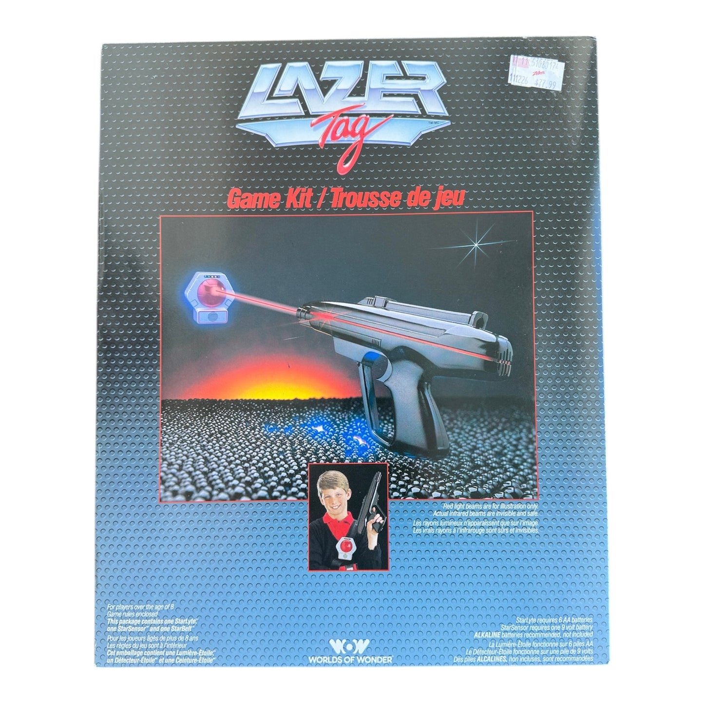 VTG 1986 Retro Lazer Tag Game Kit Worlds of Wonder Complete Toy Set