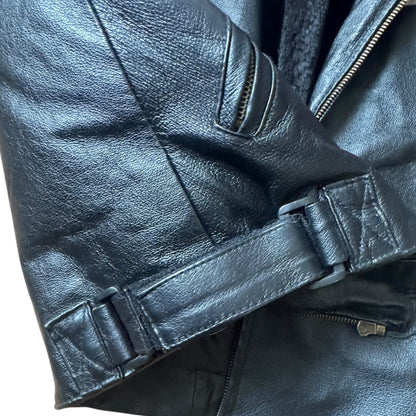 VTG Wilda Genuine Leather Racing Motorcycle Jacket Size: S