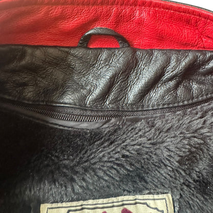 VTG Wilda Genuine Leather Racing Motorcycle Jacket Size: S