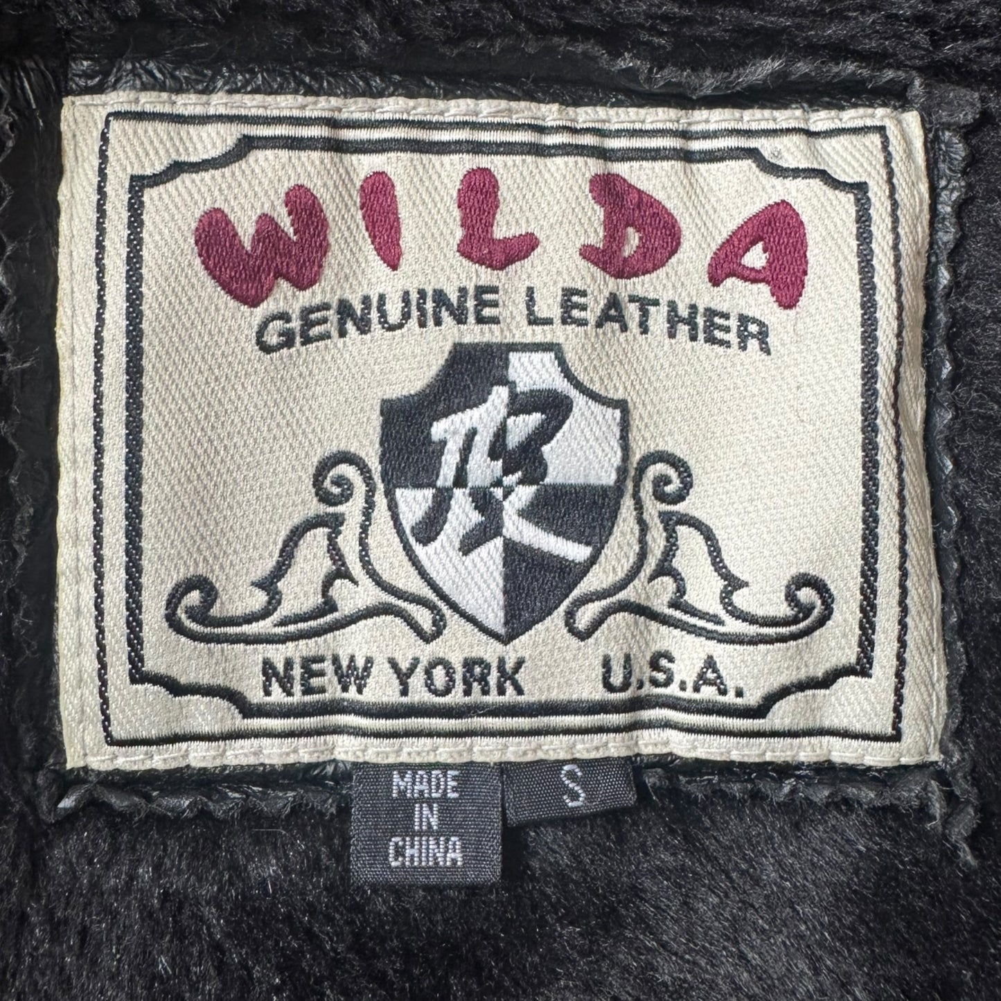 VTG Wilda Genuine Leather Racing Motorcycle Jacket Size: S
