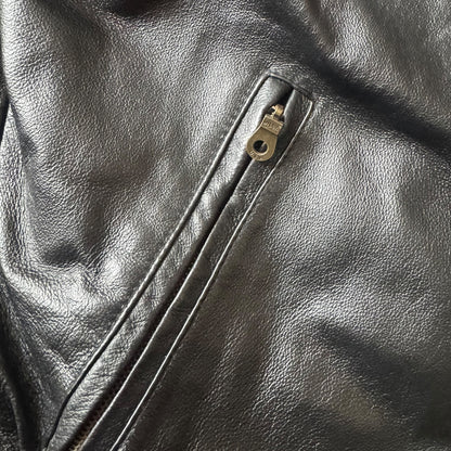 VTG Wilda Genuine Leather Racing Motorcycle Jacket Size: S