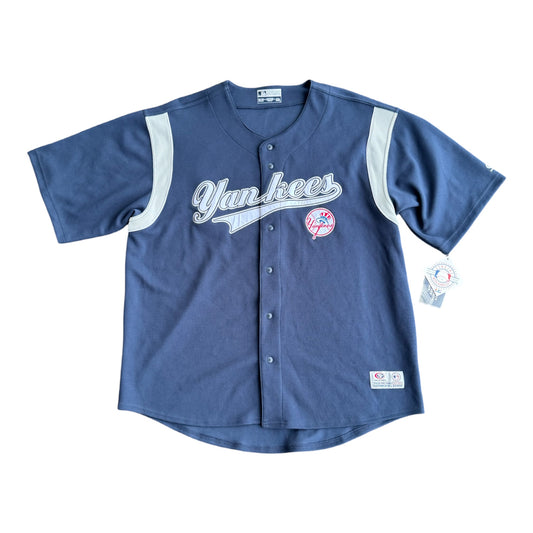 New York Yankees True Fan Series Sewn Navy Jersey Size: 2XL (50-52)