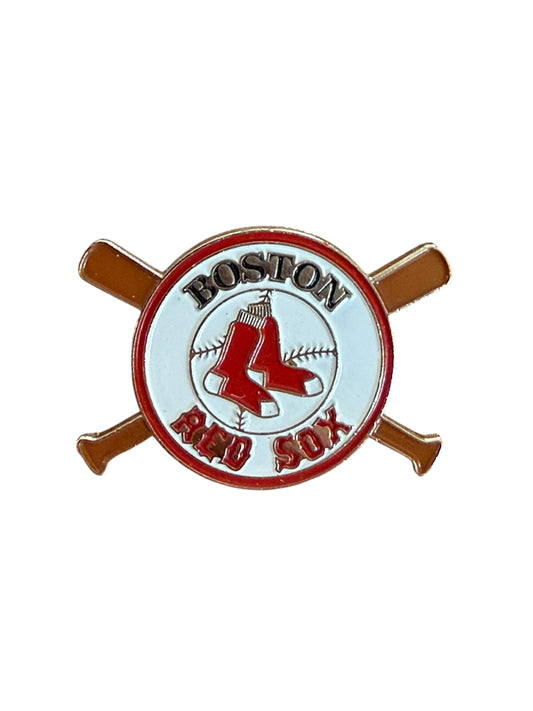 VTG Boston Red Sox Baseball Bats MLB Enamel Lapel Pin 2cm