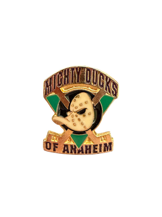 VTG Anaheim Mighty Ducks NHL Enamel Lapel Pin 2.2cm