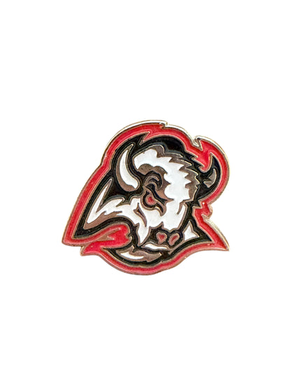 Buffalo Sabres Goathead NHL Retro Enamel Lapel Pin 2cm