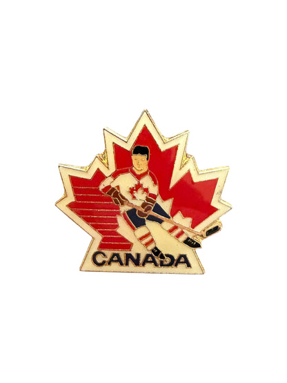 VTG 1987 Canada Cup Team Canada Hockey Enamel Lapel Pin 2.5cm