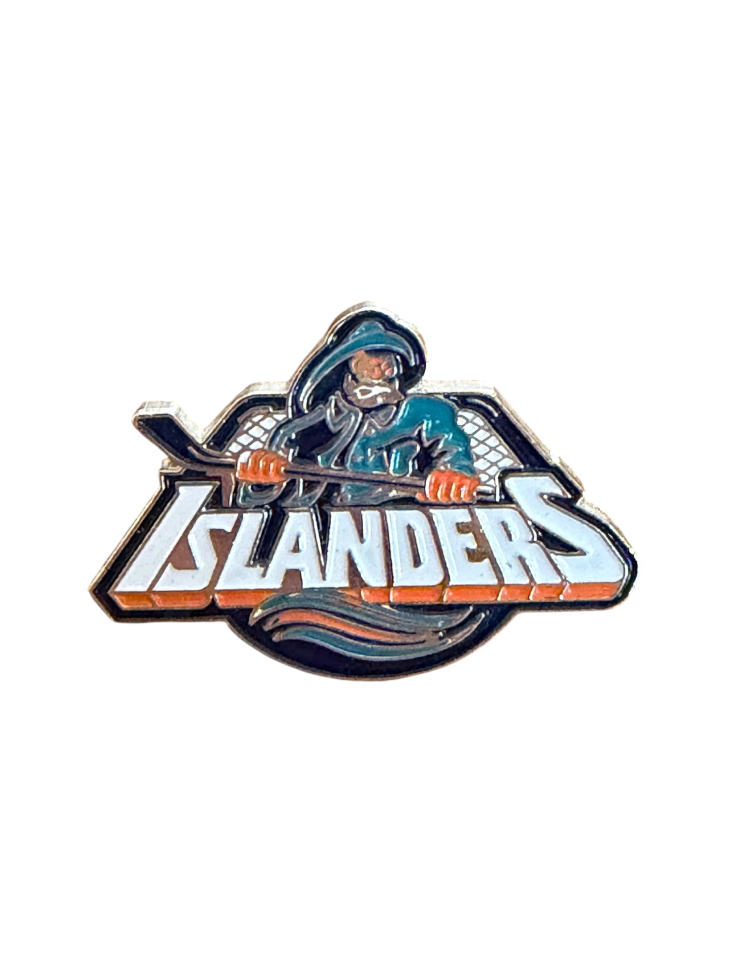New York Islanders Fisherman NHL Retro Enamel Lapel Pin 2cm