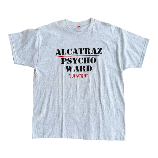VTG Y2K Alcatraz Psycho Ward Outpatient FOTL Heavy Graphic T-Shirt Size: XL