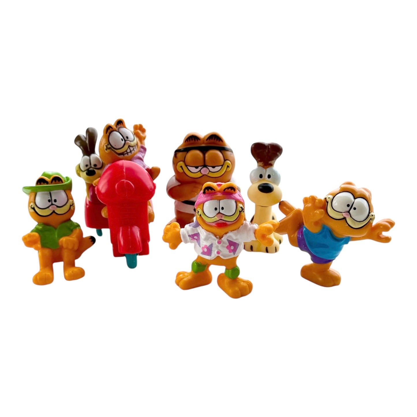 VTG '70s-'80s Garfield PVC Collectible Figurines Lot 2"