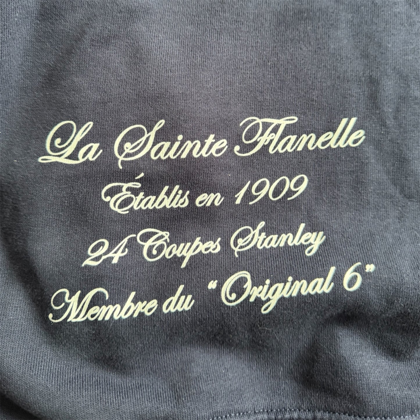 Montreal Canadiens Mitchell & Ness Navy College Dropout OVS Hoodie Size: 3XL