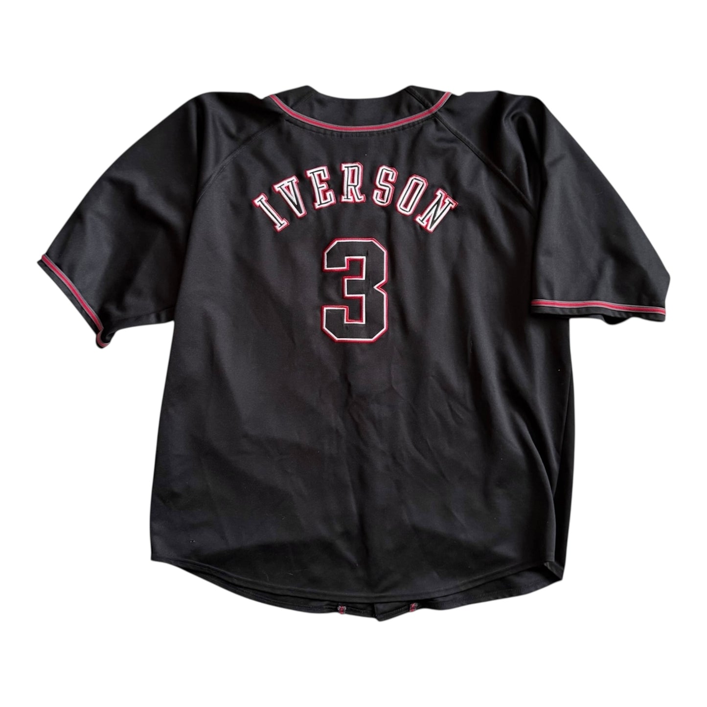 VTG Reebok Authentic Apparel Edition Allen Iverson #3 Baseball Jersey Size: XXL