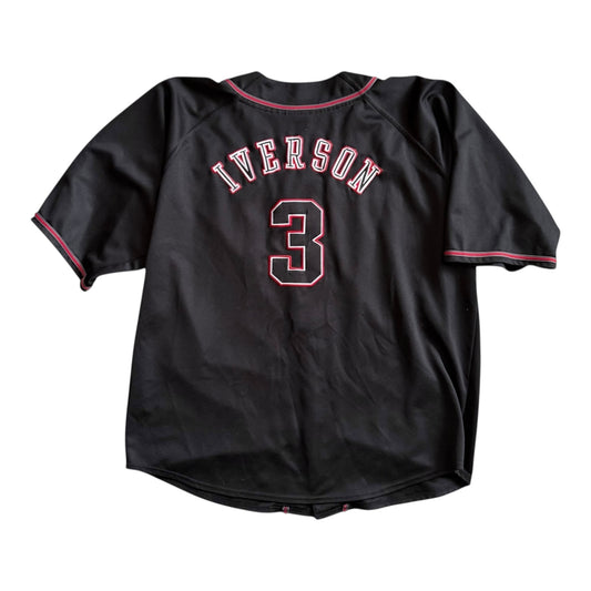 VTG Reebok Authentic Apparel Edition Allen Iverson #3 Baseball Jersey Size: XXL