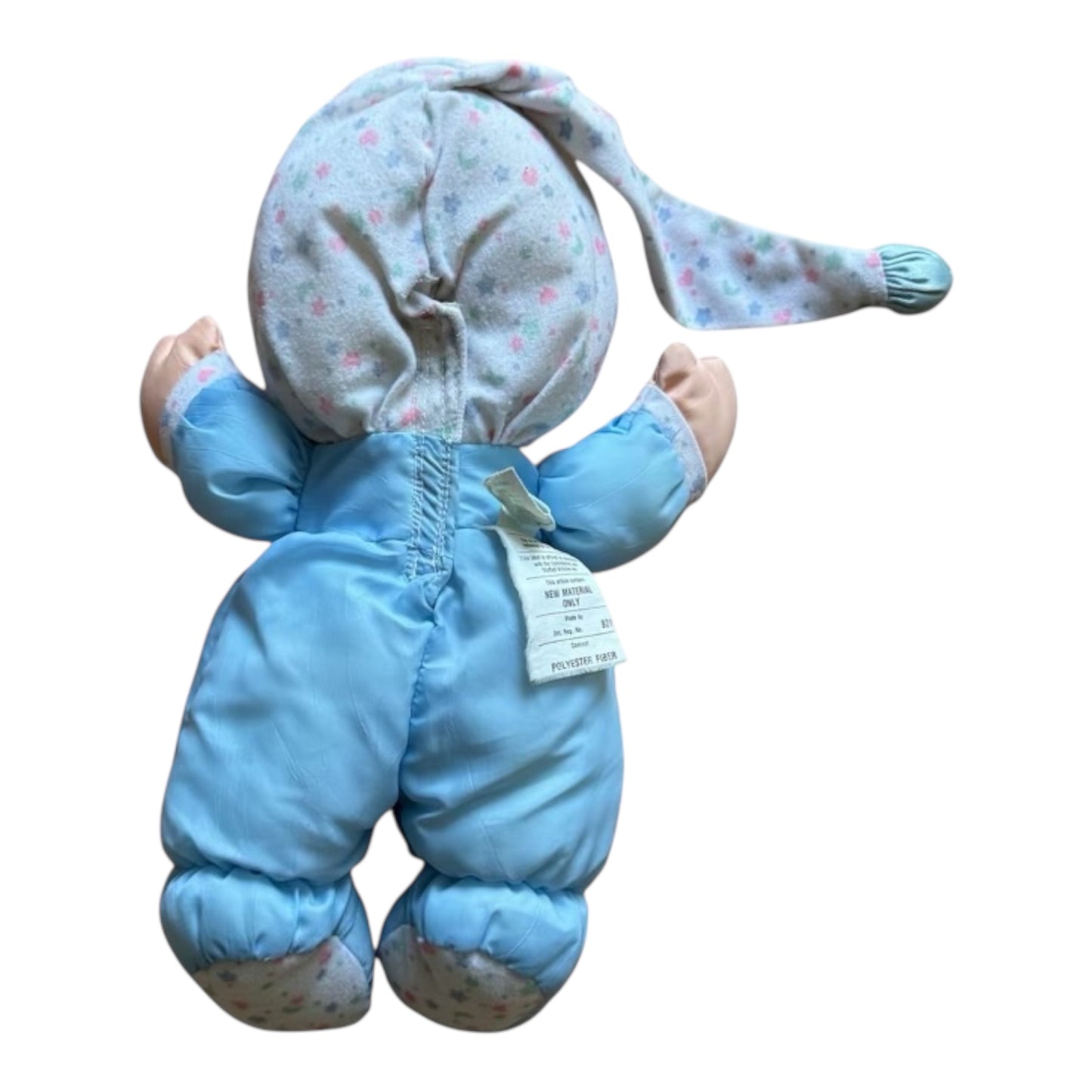 VTG 1991 Fisher-Price Puffalump Kids Snuggle Blue Moon Star No Light Plush Doll