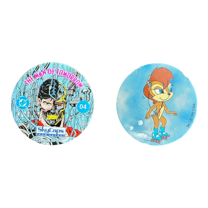 VTG ’90s Assorted Pogs Milk Caps Mixed Lot – 96 Pogs