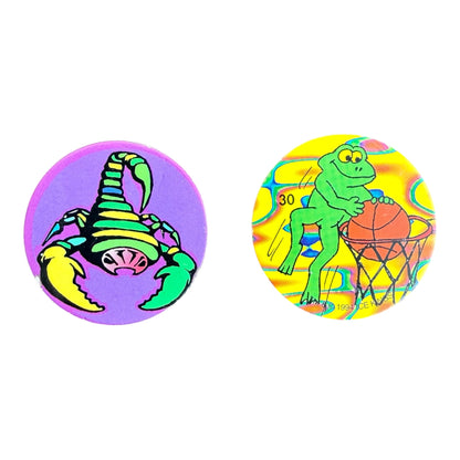 VTG ’90s Assorted Pogs Milk Caps Mixed Lot – 96 Pogs