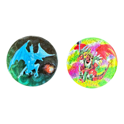 VTG ’90s Assorted Pogs Milk Caps Mixed Lot – 96 Pogs