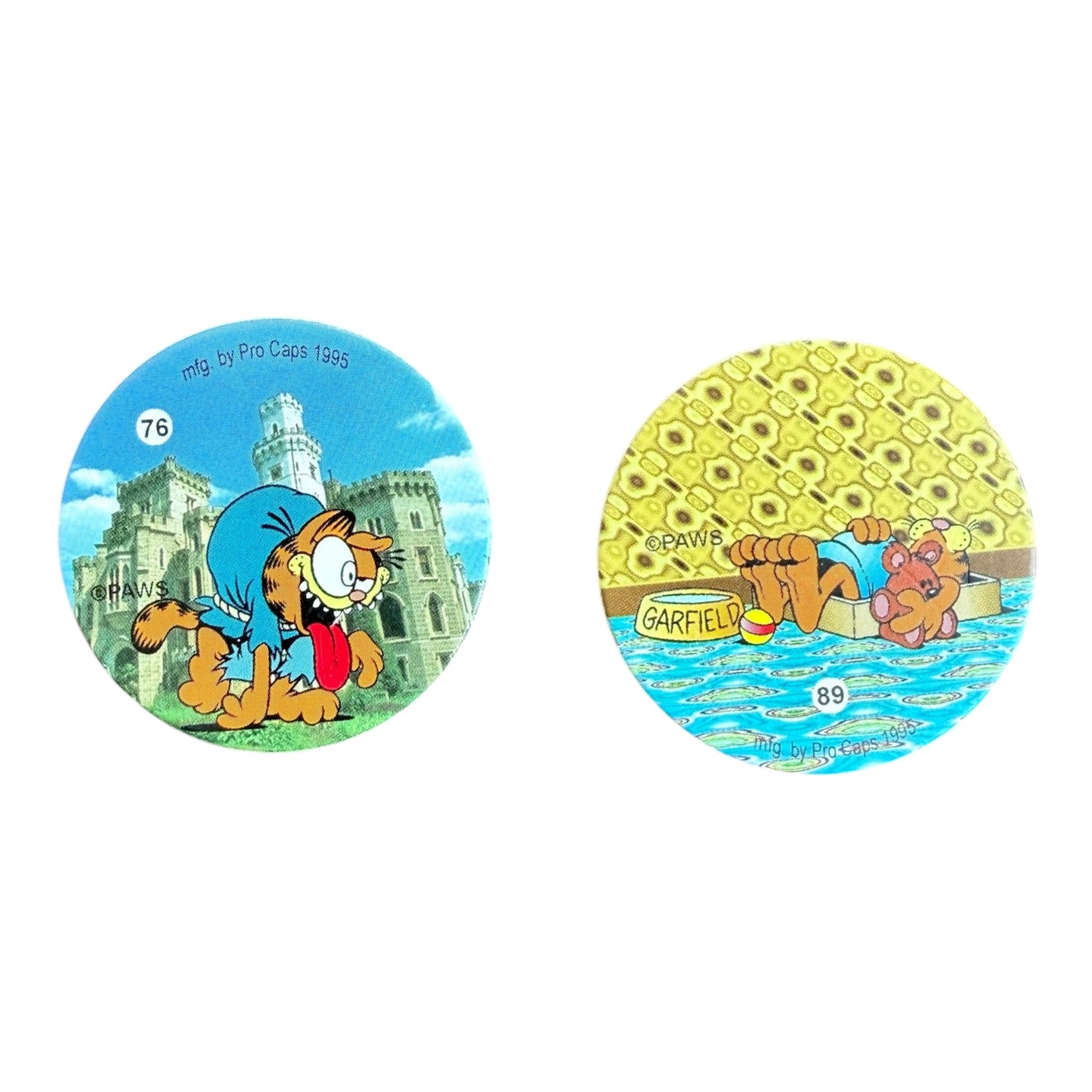 VTG ’90s Assorted Pogs Milk Caps Mixed Lot – 96 Pogs