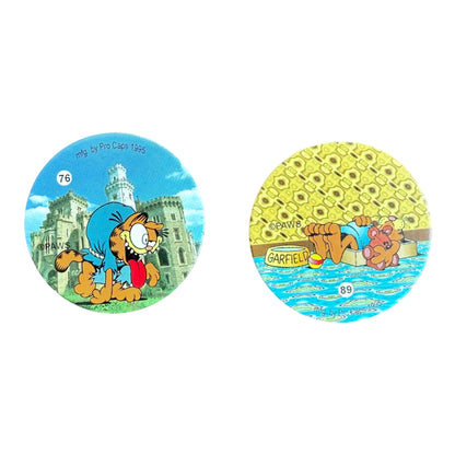 VTG ’90s Assorted Pogs Milk Caps Mixed Lot – 96 Pogs