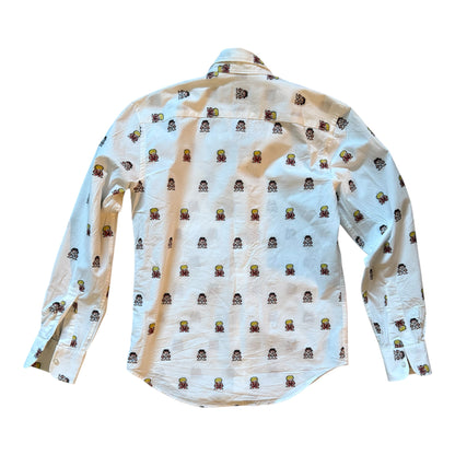 Naked & Famous Capcom Street Fighter Ken & Ryu Button-Down Shirt Size: M