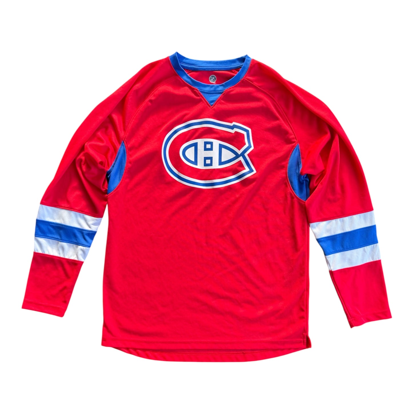 Montreal Canadiens NHL Red Long Sleeve T-Shirt Jersey Style Size: M