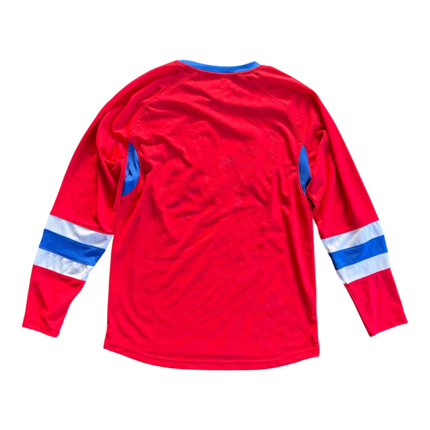 Montreal Canadiens NHL Red Long Sleeve T-Shirt Jersey Style Size: M