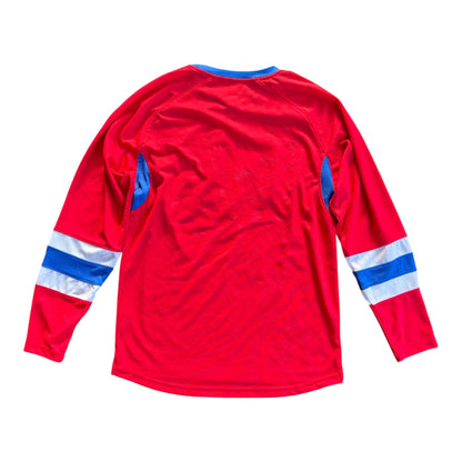 Montreal Canadiens NHL Red Long Sleeve T-Shirt Jersey Style Size: M