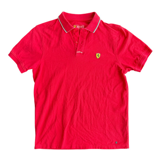 Scuderia Ferrari Racing Team Official Product Red Polo Shirt Size: L