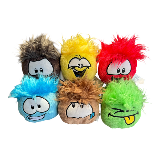 Y2K Disney Club Penguin Puffle Plush Lot - S1 & Rare Later Release Colours