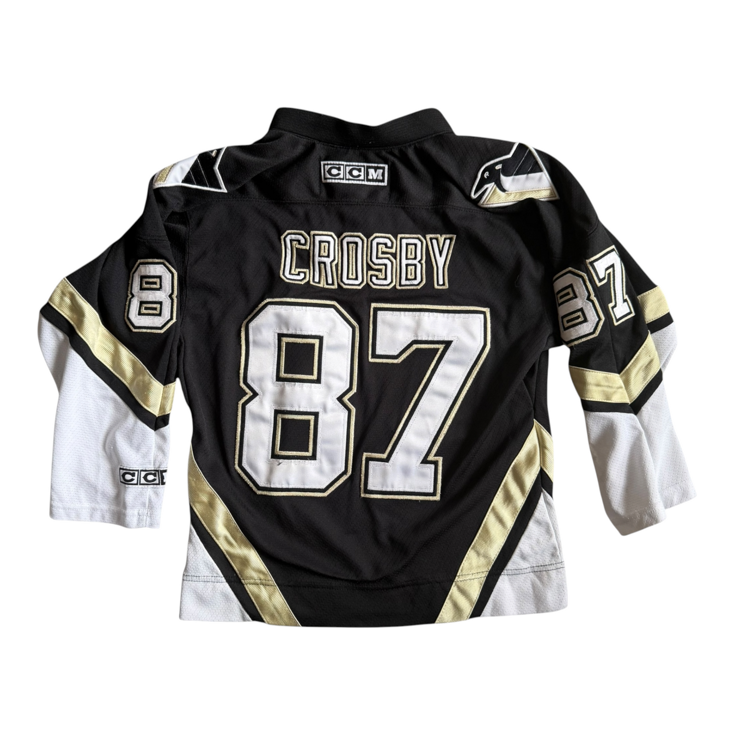 Pittsburgh Penguins Sidney Crosby #87 Retro NHL CCM Hockey Jersey Youth Size: S/M