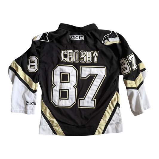 Pittsburgh Penguins Sidney Crosby #87 Retro NHL CCM Hockey Jersey Youth Size: S/M