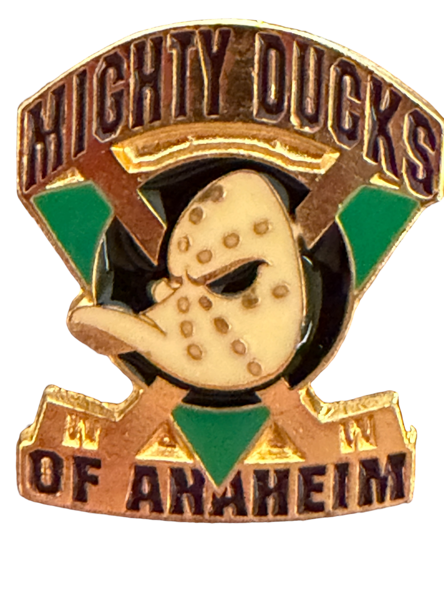 VTG Anaheim Mighty Ducks NHL Enamel Lapel Pin 2.2cm