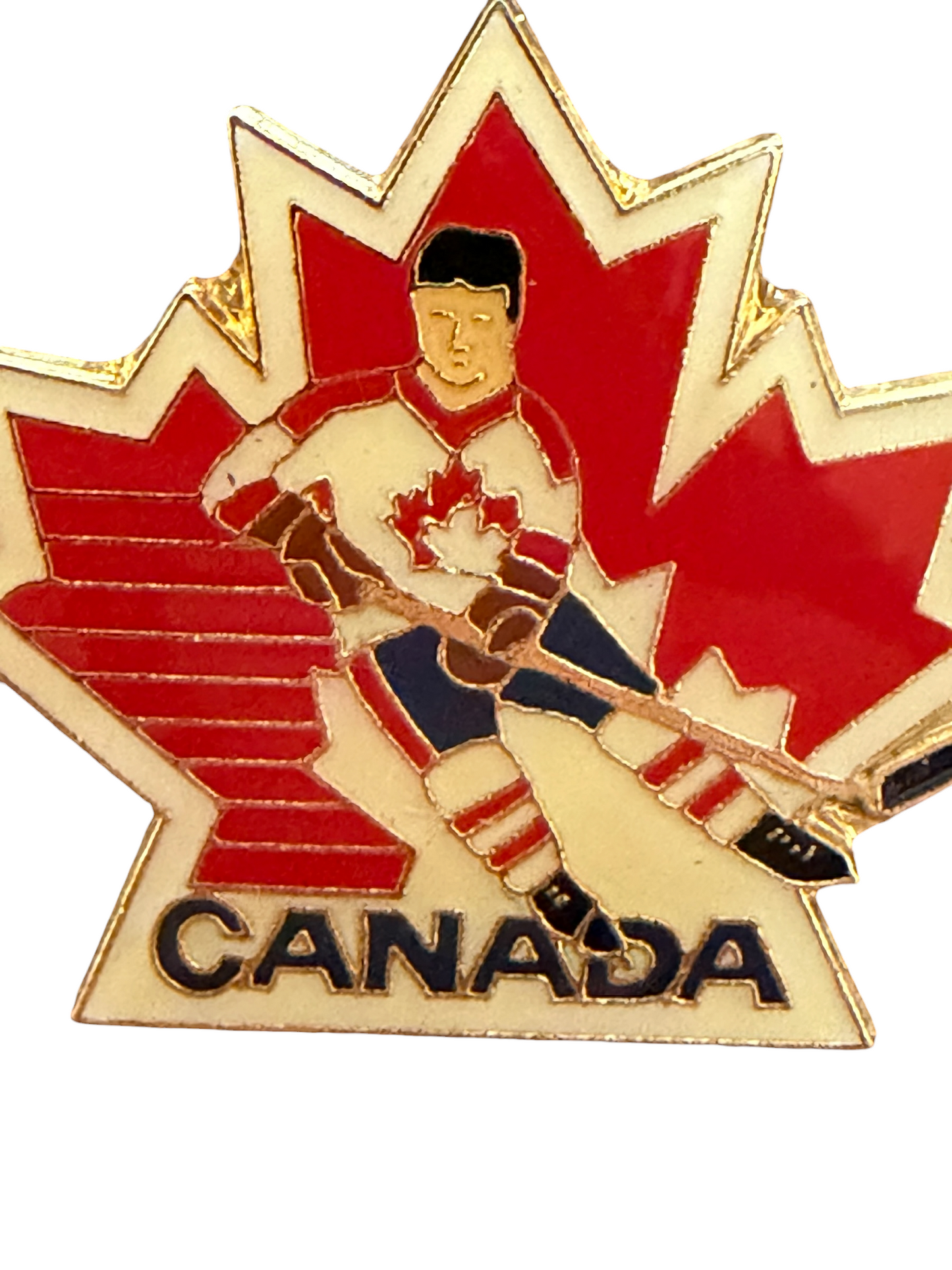VTG 1987 Canada Cup Team Canada Hockey Enamel Lapel Pin 2.5cm
