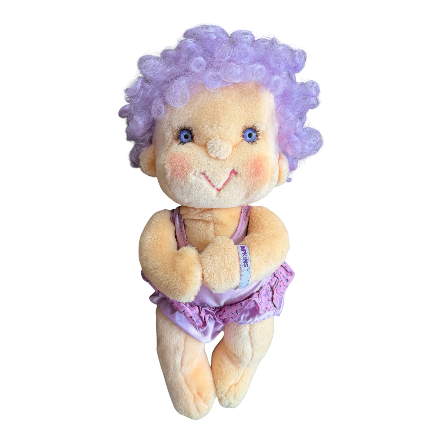 VTG 1985 Kenner Hugga Bunch Impkins Purple Hair Plush Doll 18"