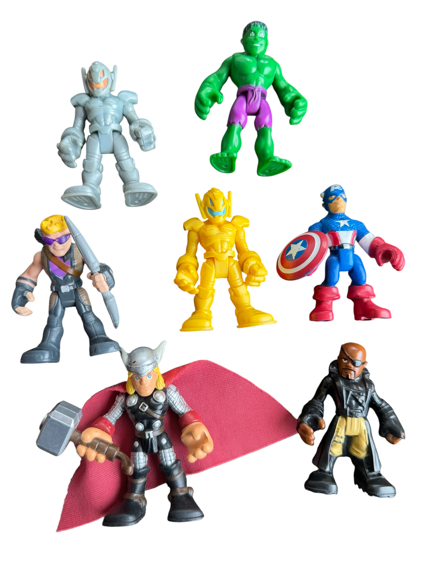 Playskool Heroes Hasbro Marvel Super Hero Adventures Mini Figures Toy Lot