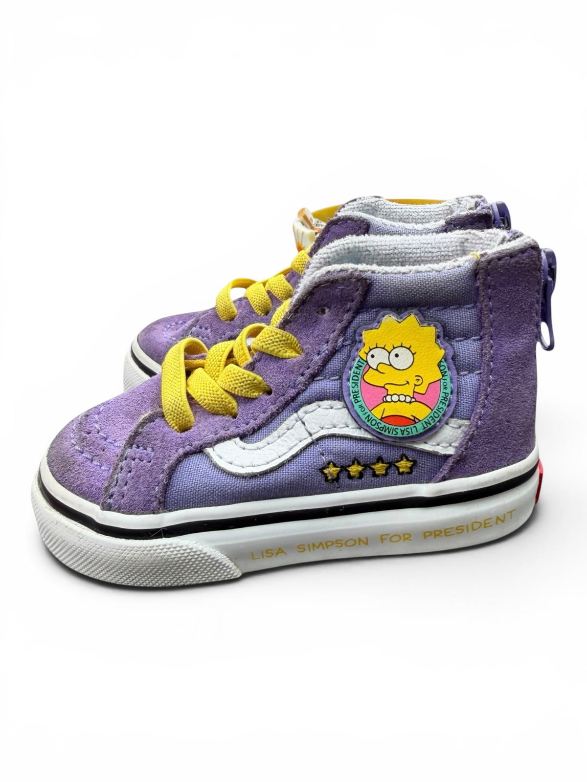 The Simpsons × Vans Sk8-Hi Lisa Simpson For President Toddler Shoes Size: US 4T