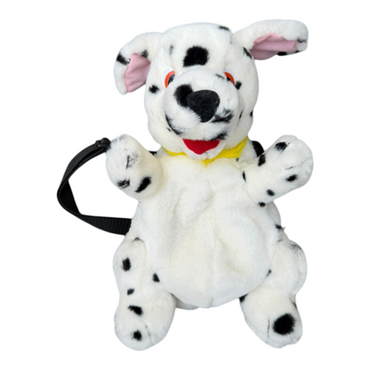 VTG ‘90s Disney 101 Dalmatians Puppy Plush Zipper Backpack
