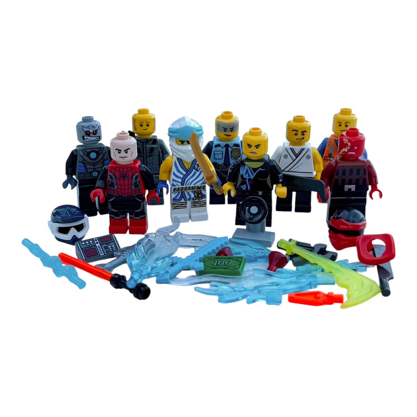 LEGO® Minifigure Parts Lot Mixed Ninjago City Superhero Components Accessories