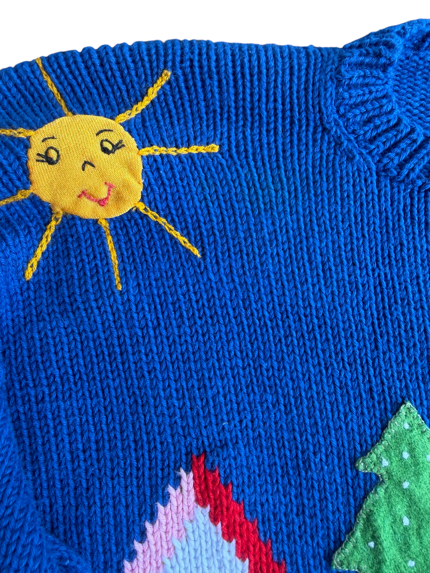 VTG ‘90s Ski Slope Novelty Sweater Pullover 100% Cotton Size: L