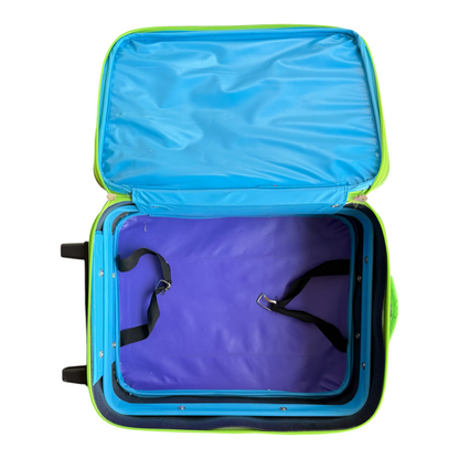 VTG 1998 Teletubbies Rolling Suitcase Carry-On Travel Luggage Bag
