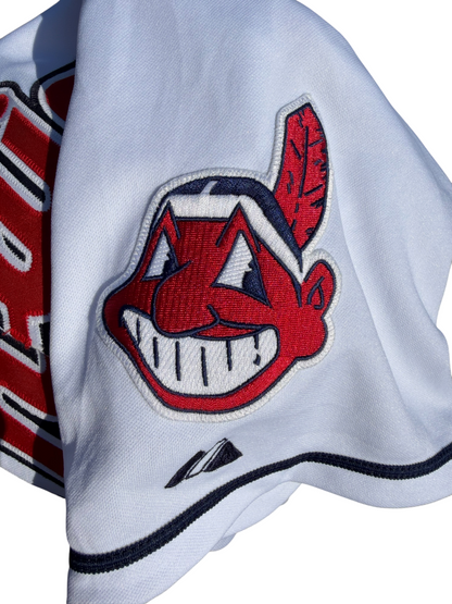 Cleveland Indians MLB White Majestic Authentic Collection Jersey Size: 44 (L)