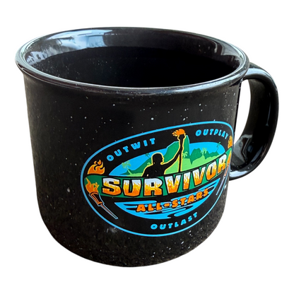 Survivor All-Stars 2004 TV Show Collectible CBS Speckled Ceramic Coffee Mug