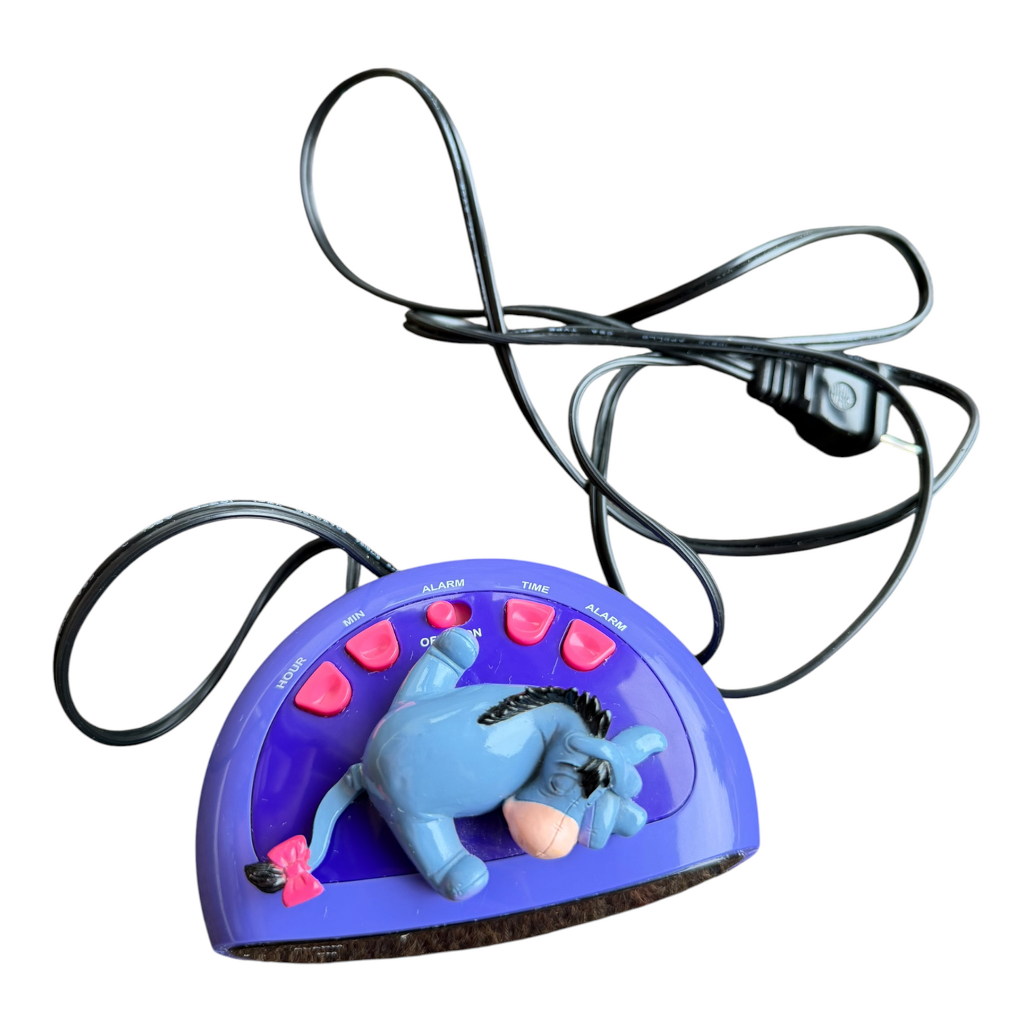 VTG Disney Eeyore Winnie The Pooh Sleeping Figural Retro Digital Alarm Clock