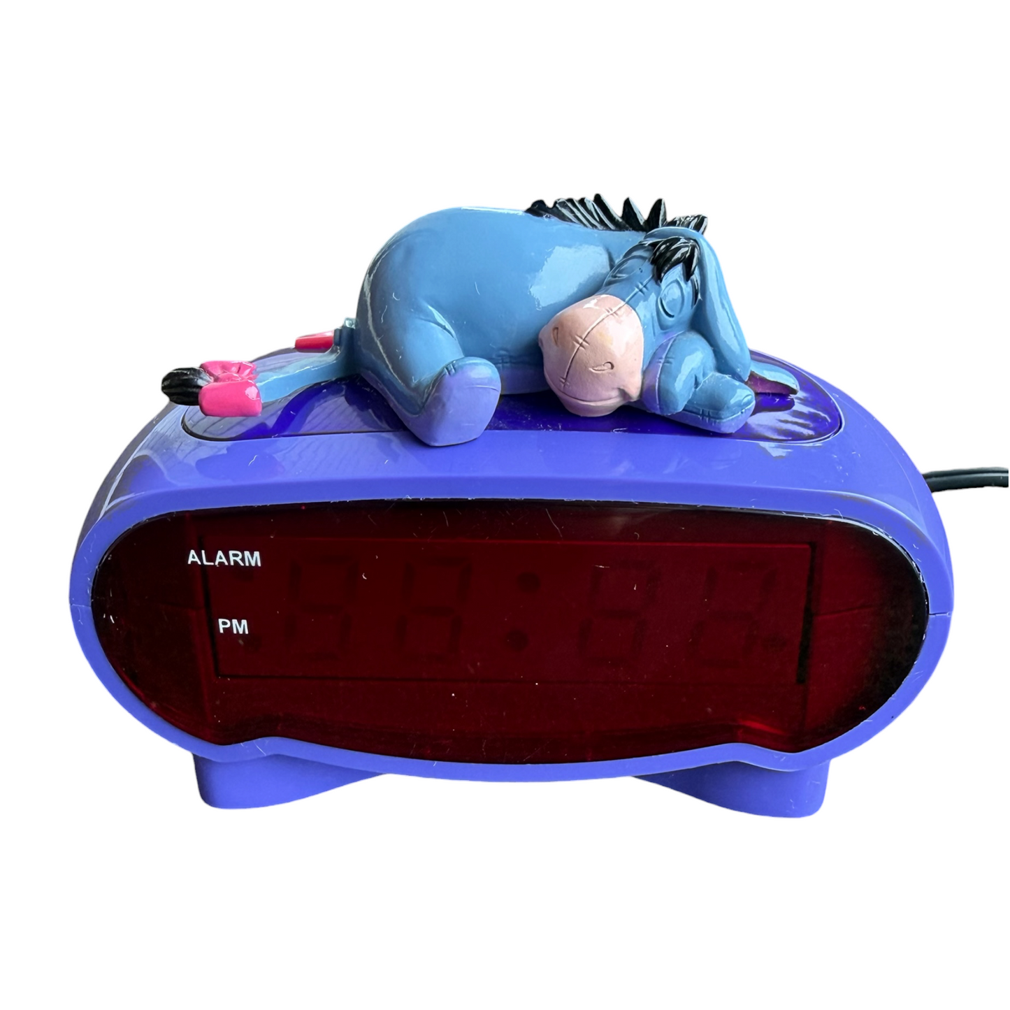 VTG Disney Eeyore Winnie The Pooh Sleeping Figural Retro Digital Alarm Clock