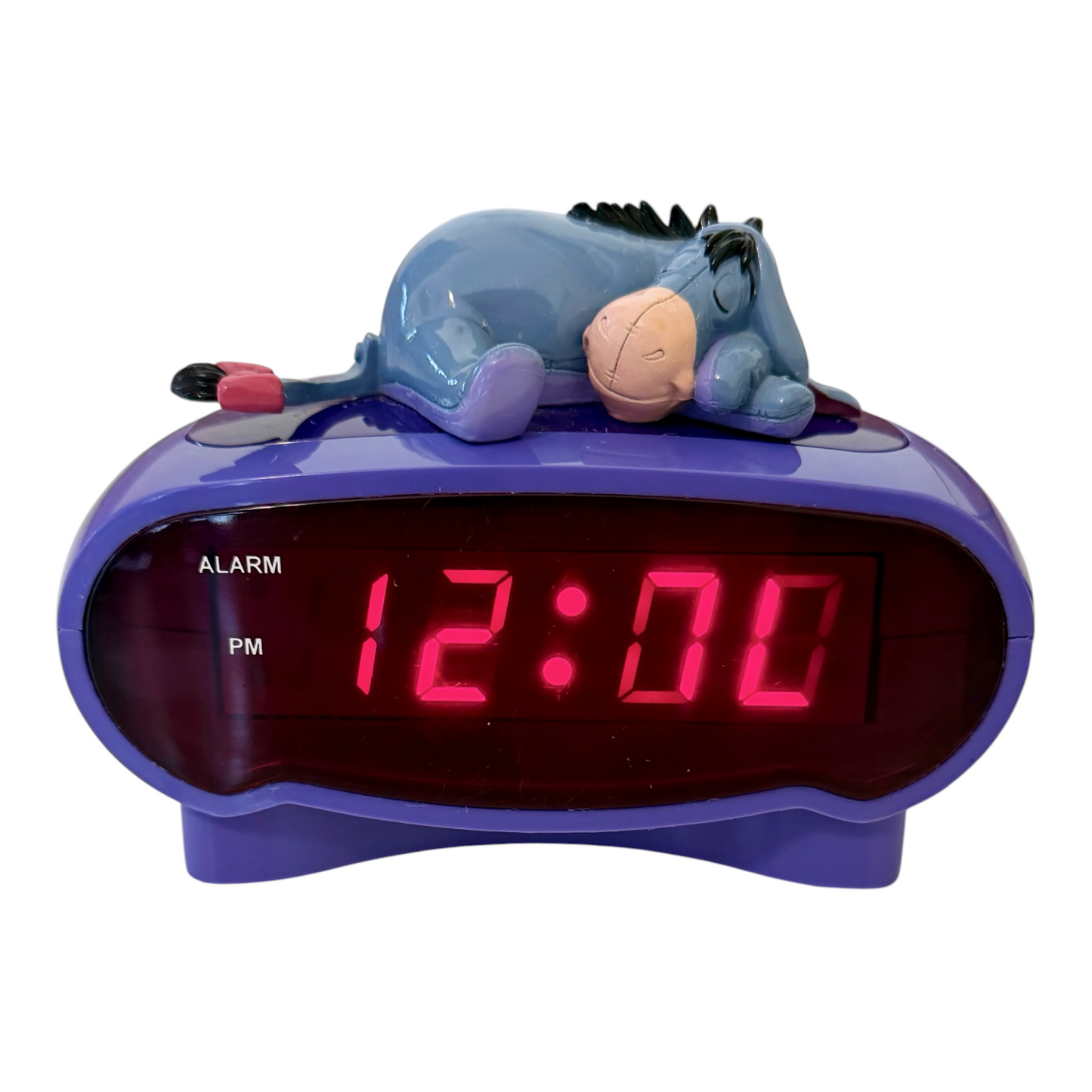 VTG Disney Eeyore Winnie The Pooh Sleeping Figural Retro Digital Alarm Clock