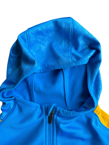FC Barcelona Nike Therma-FIT Full Zip Blue Hoodie Jacket Size: M